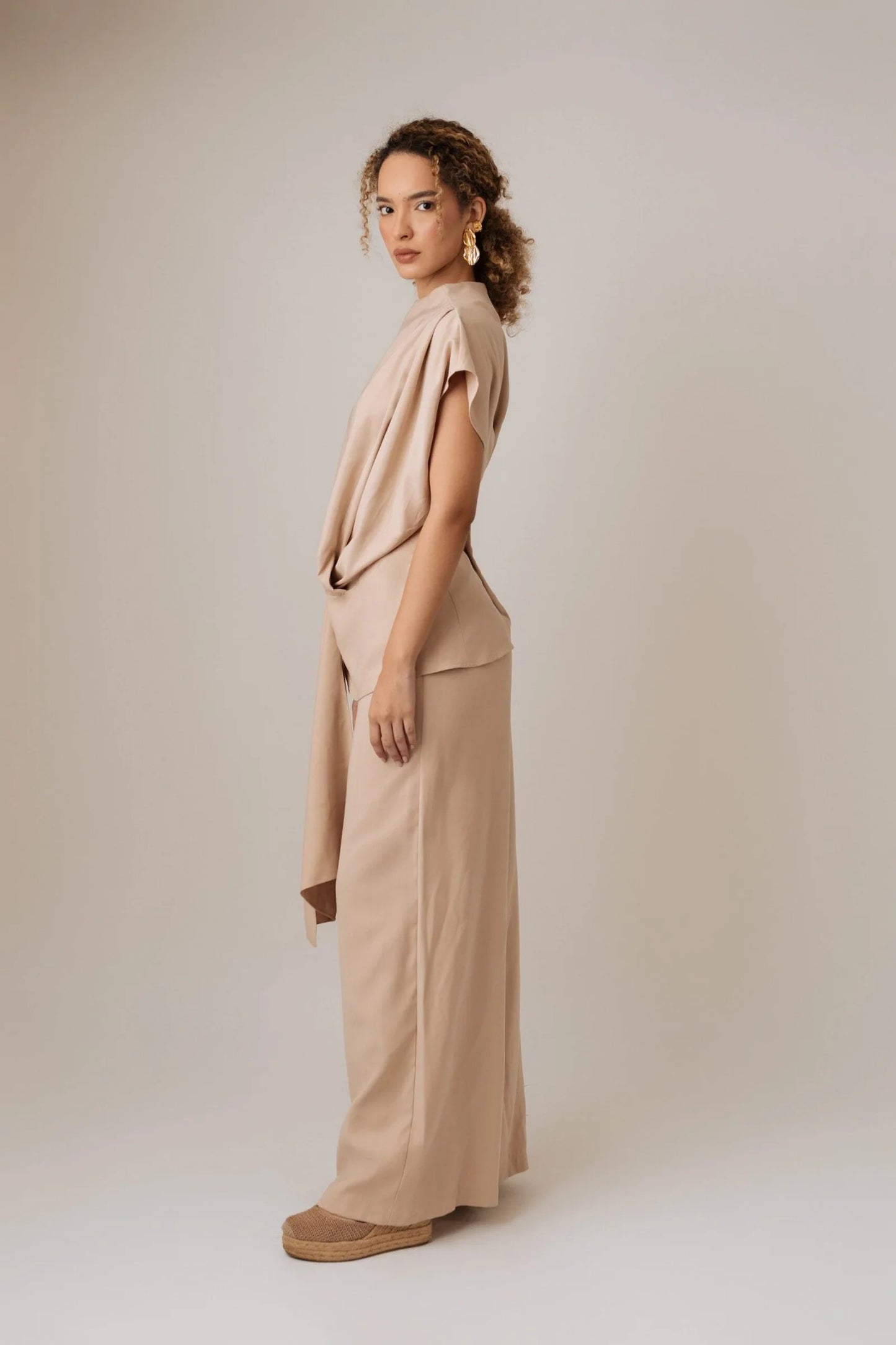 Blusa Manga Corrida Con Nuno