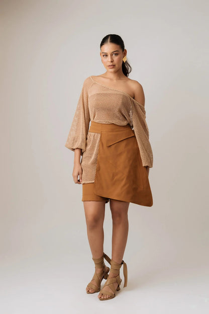 Blusón Mas Fajón De Bolsillos