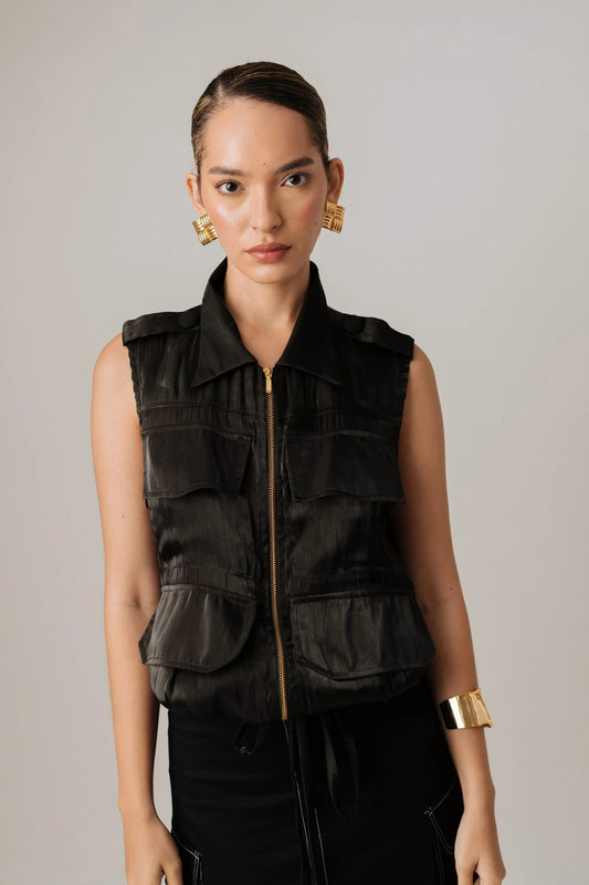 Camisera Manga Sisas Con Bolsillos